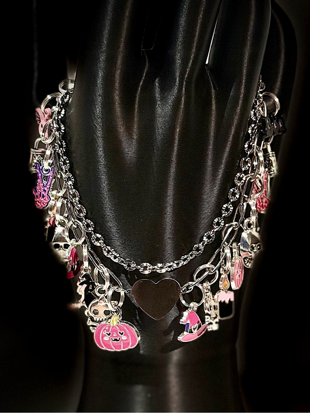Pink Halloween Charm Bracelet - Women Jewelry